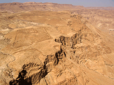 View from Masada's northern palace