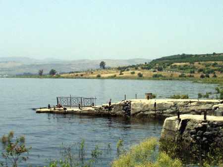 Old fishing harbor at Capernaum