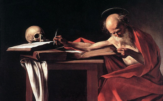 Caravaggio's St Jerome from 1606