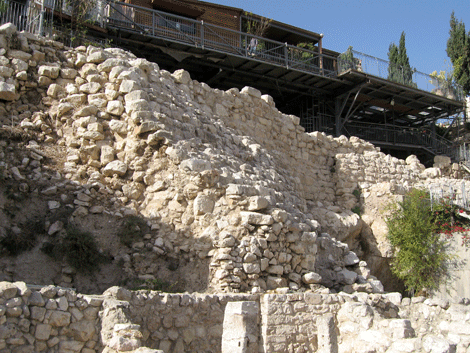 David's Jerusalem palace may have been supported by this stepped wall