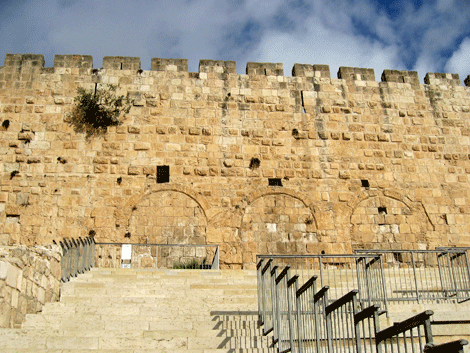 Triple Gate where pilgrims entered the Temple in the time of Jesus