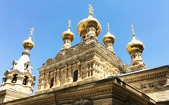 Princess Alice's final resting place in the Russian Orthodox Church of Mary Magdalena in Jerusalem