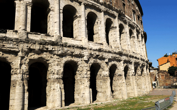 Theater of Marcellus in Rome which could accommodate thousands of spectators