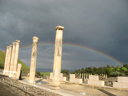 Rainbow over Beth Shean, Scythopolis