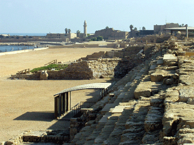 View from Caesarea's hippodrome View from Caesarea's hippodrome