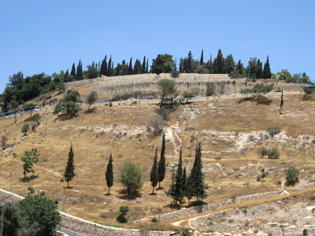 Mount Zion from the Ben Hinnom valley