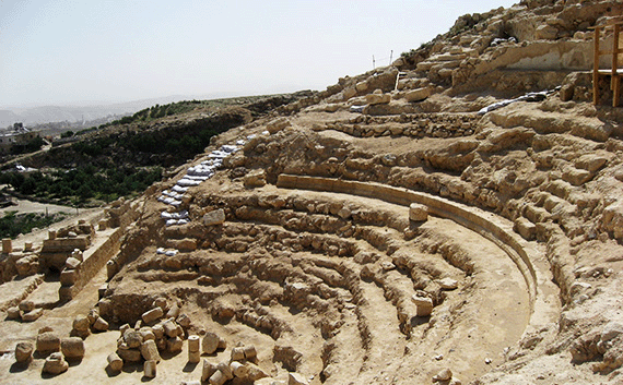 Newly excavated theater at Herodion in 2009