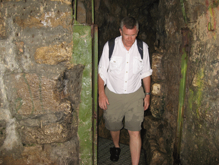 Exiting Hezekiah's Tunnel