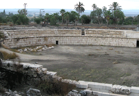 Beth Shean's amphitheater where lions once fought