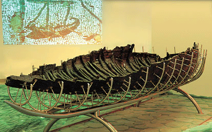 First century AD boat found by the shores of Magdala in 1986