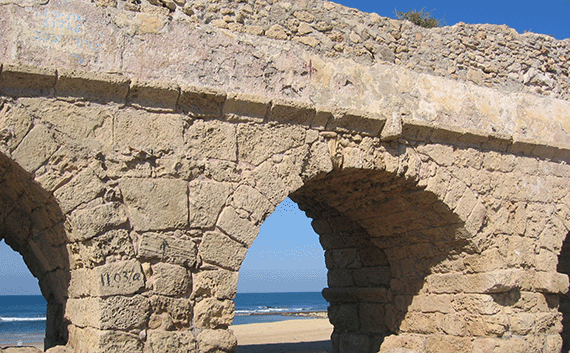 Caesarea aqueduct from the time of Paul