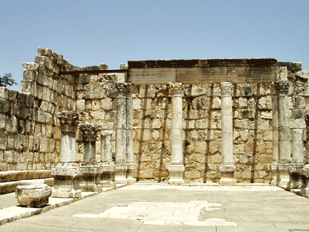 Robinson identifed the ruins as the synagogue of Capernaum
