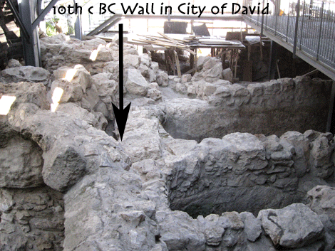 Massive 10th century BC wall discovered in the City of David