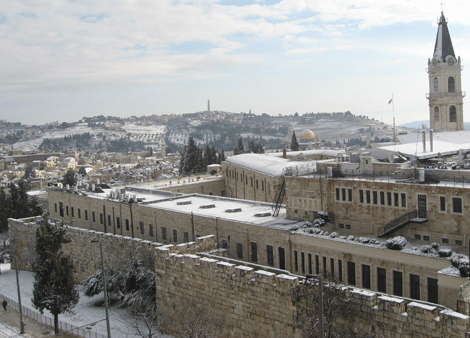 Christian Quarter of the Old City looking towards the Mount of Olives