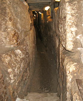 Underground Herodion period drainage channel