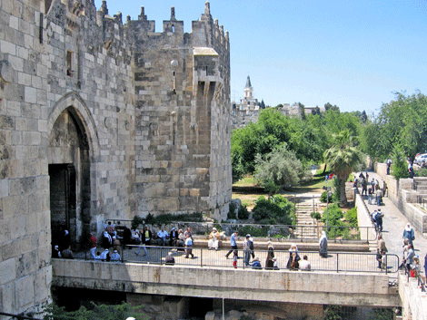 Walking about the Damascus Gate